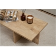 Pemberly Row Coffee Table in Sapphire Oak with Spacious Surface