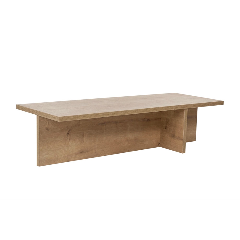 Pemberly Row Coffee Table in Sapphire Oak with Spacious Surface