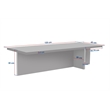 Pemberly Row Coffee Table in Sapphire Oak with Spacious Surface