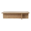 Pemberly Row Coffee Table in Sapphire Oak with Spacious Surface