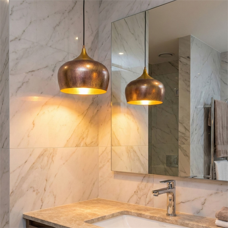 Pemberly Row Scandinavian Metal Chandelier in Gold