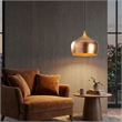 Pemberly Row Scandinavian Metal Chandelier in Gold