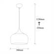 Pemberly Row Scandinavian Metal Chandelier in Gold