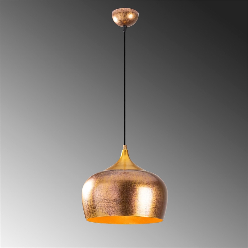 Pemberly Row Scandinavian Metal Chandelier in Gold