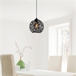 Pemberly Row Fellini Chandelier in Black Finish