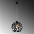 Pemberly Row Fellini Chandelier in Black Finish