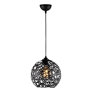 Pemberly Row Fellini Chandelier in Black Finish