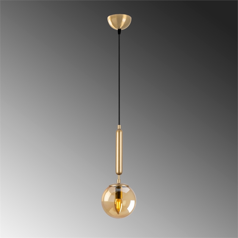 Pemberly Row Gold Chandelier with Metal Body & Glass Accents