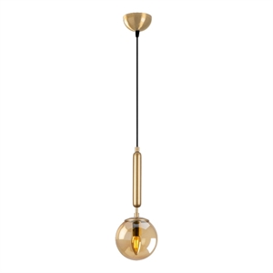 Pemberly Row Gold Chandelier with Metal Body & Glass Accents