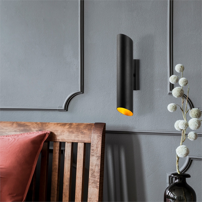 Pemberly Row Wall Lamp with Black & Gold Metal Finish