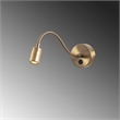 Pemberly Row Adjustable Brass Wall Lamp with Metal Body