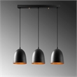 Pemberly Row Tattoo Black Chandelier with Metal Body