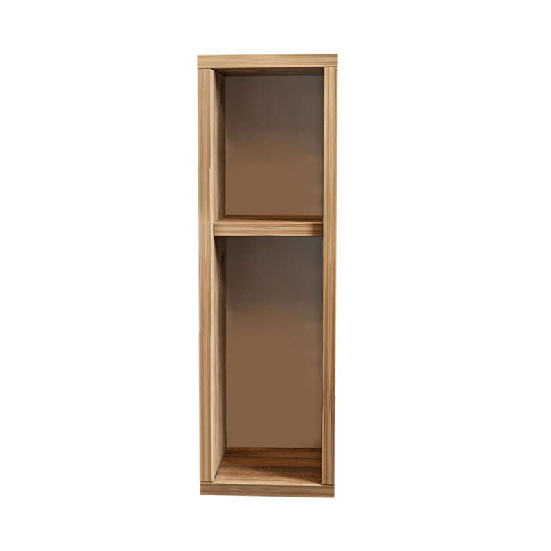 Pemberly Row Turra Nightstand in Pine Finish with Storage Shelves