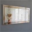 Pemberly Row Rectangular Silver Mirror 51.18 in Width x 25.59 in Height