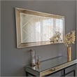 Pemberly Row Rectangular Silver Mirror 51.18 in Width x 25.59 in Height