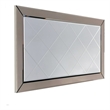 Pemberly Row Rectangular Silver Mirror 51.18 in Width x 25.59 in Height