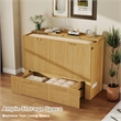 Pemberly Row Full-Size Murphy Cabinet Bed with Charging Station