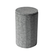 Pemberly Row Solid Concrete 5-Piece Accessory Set in Gray Matte