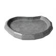 Pemberly Row Solid Concrete 5-Piece Accessory Set in Gray Matte