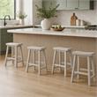 Pemberly Row Set of 4 Counter Height Stools in Light Gray