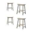 Pemberly Row Set of 4 Counter Height Stools in Light Gray