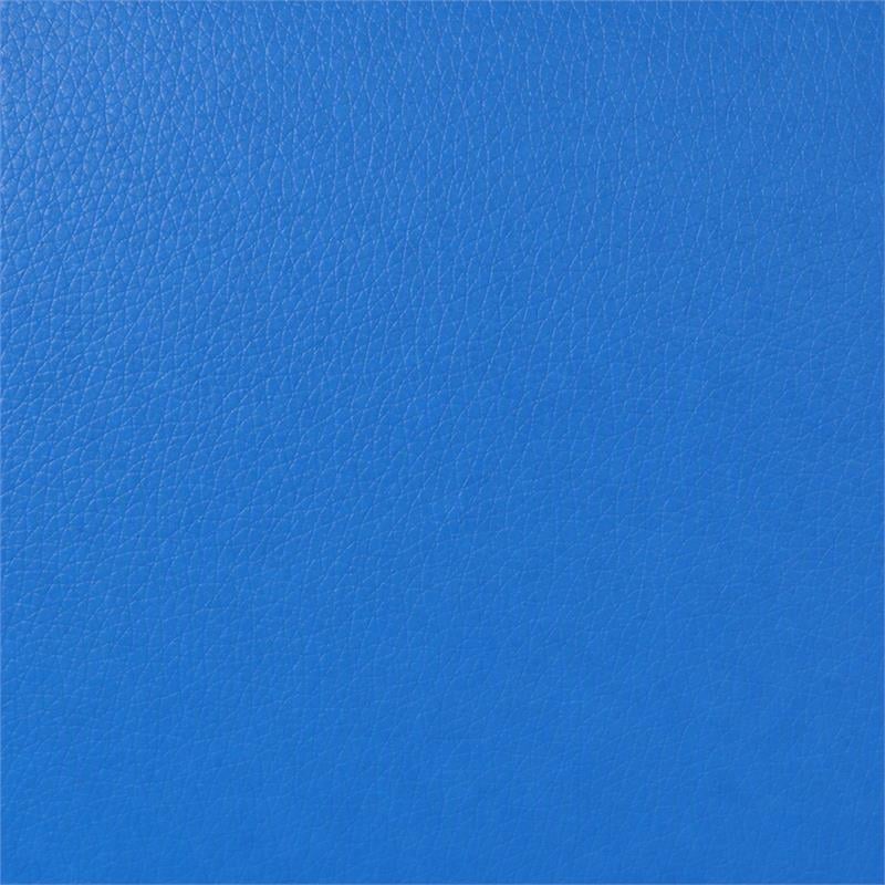 Pemberly Row Set of 2 Kids Recliner Chairs in Blue PVC Leather with Cupholder