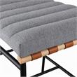 Pemberly Row Set of 4 Gray Boucle Fabric Counter Height Chairs
