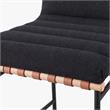 Pemberly Row Set of 4 Counter Height Chairs in Black Boucle Fabric