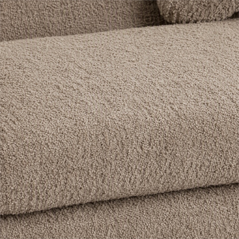 Pemberly Row Faux Fur Dog Sofa Bed with Bone-Shaped Pillow
