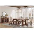 Pemberly Row Newberry Rectangular Dining Table with Removable Leaf