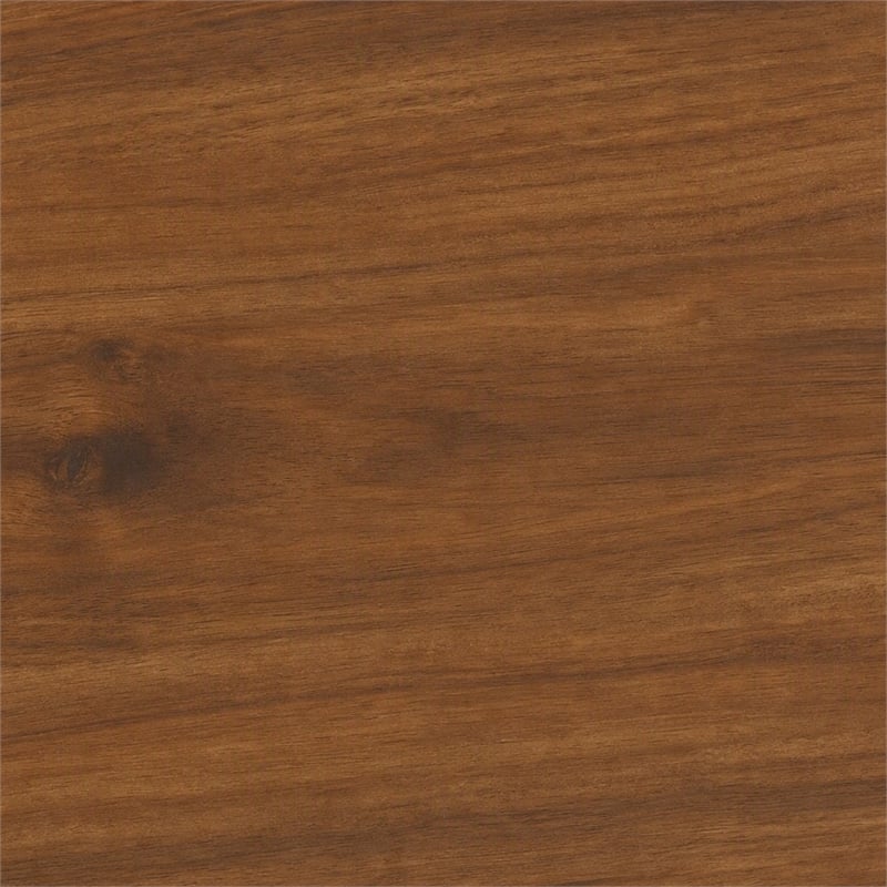 Pemberly Row Standard King Platform Bed in Honey Maple Finish