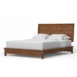 Pemberly Row Standard King Platform Bed in Honey Maple Finish