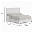 Pemberly Row California King Panel Bed in Mahogany White Finish