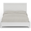 Pemberly Row California King Panel Bed in Mahogany White Finish