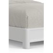Pemberly Row California King Panel Bed in Mahogany White Finish
