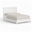 Pemberly Row California King Panel Bed in Mahogany White Finish