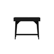 Pemberly Row Flynn 2-Drawer Mini Desk Mahogany Veneer Black Finish