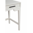 Pemberly Row Nova Mini White Mahogany Desk with 2 Drawers