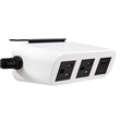 Pemberly Row Edge Neo Power Station with USB and AC Outlets in White