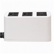Pemberly Row Edge Neo Power Station with USB and AC Outlets in White