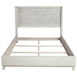 Pemberly Row Denver California King Wood Panel Bed in Light Gray