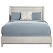 Pemberly Row Denver California King Wood Panel Bed in Light Gray