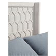 Pemberly Row Denver California King Wood Panel Bed in Light Gray
