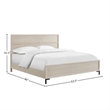 Pemberly Row Queen Panel Bed in Antique White Oak