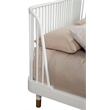 Pemberly Row Madelyn Queen Slat Back Wood Platform Bed in White