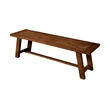 Pemberly Row Newberry Dining Bench in Medium Brown Acacia Wood