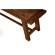 Pemberly Row Newberry Dining Bench in Medium Brown Acacia Wood
