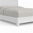 Pemberly Row King Panel Bed in White Mahogany Solids and Veneer