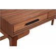 Pemberly Row Mini Desk with Honey Maple Finish and Felt-Lined Drawers
