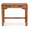 Pemberly Row Mini Desk with Honey Maple Finish and Felt-Lined Drawers